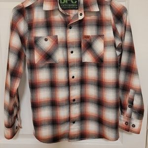 Youth Dixxon plaid shirt size M.